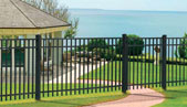 Granite Style Aluminum Fence
