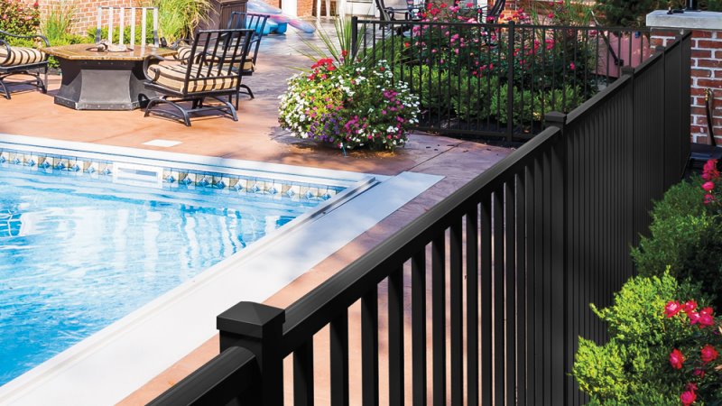 aluminum above ground pool fence